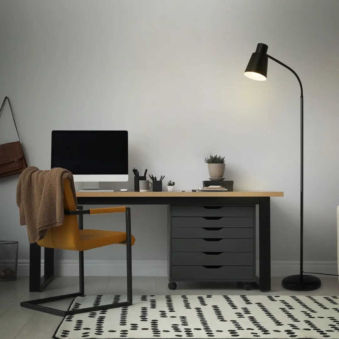 Briloner Ekko Vloerlamp - 128cm - Zwart