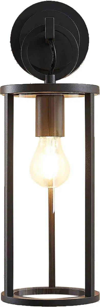 Lucande Wandlamp Buiten 1 Licht E27 Grafiet