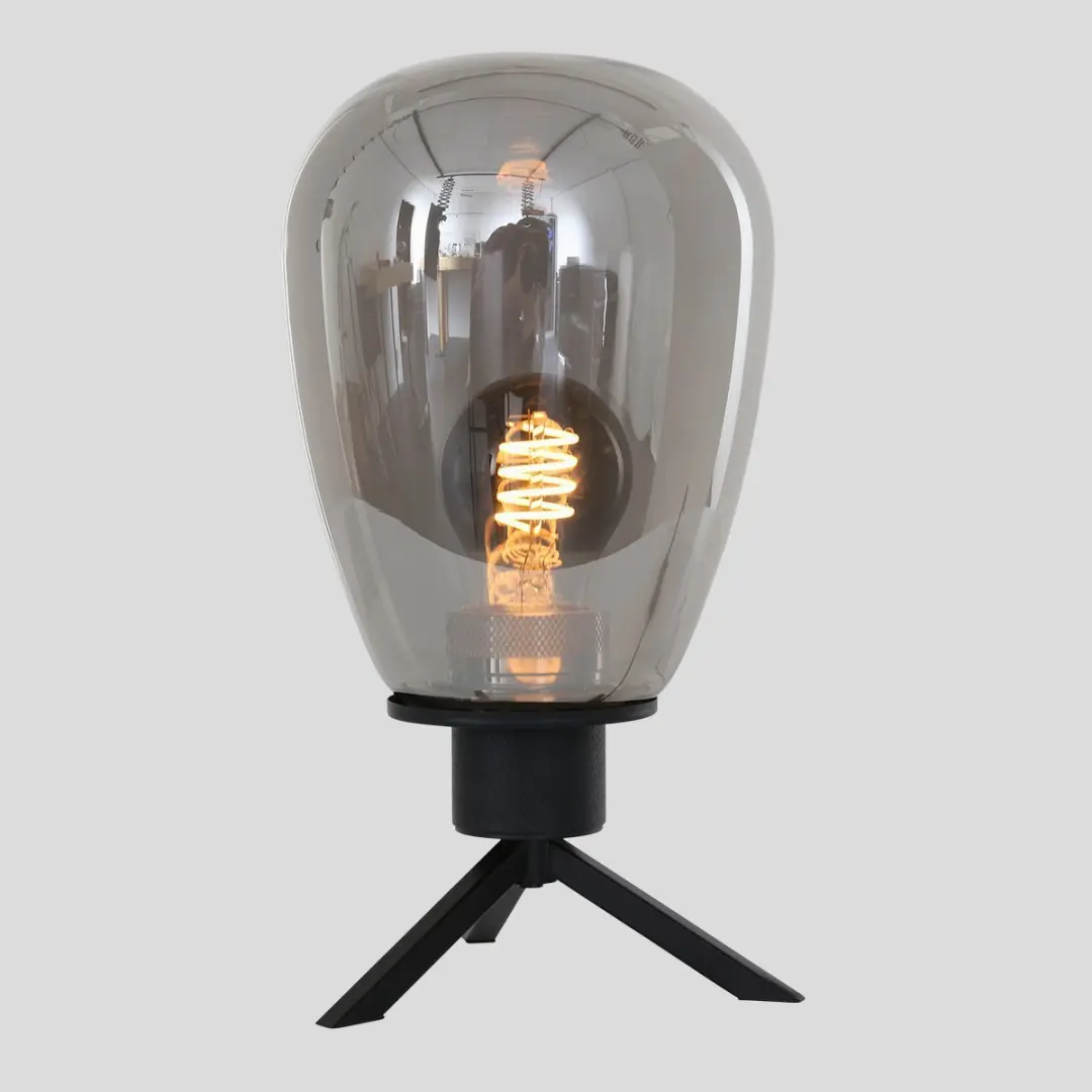 Steinhauer Reflexion 2682ZW Tafellamp - Zwart - 28cm
