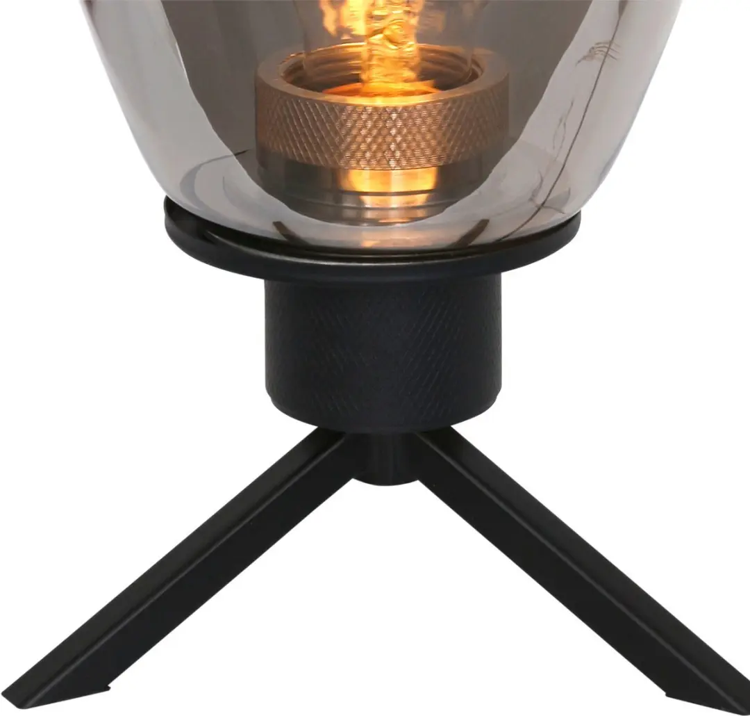 Steinhauer Reflexion 2682ZW Tafellamp - Zwart - 28cm