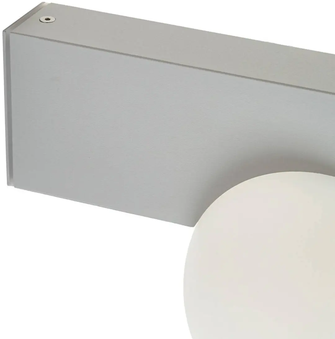 Lucande LED Wandlamp Buiten 1 Lichtpunt 12W - Lichtgrijs/Wit