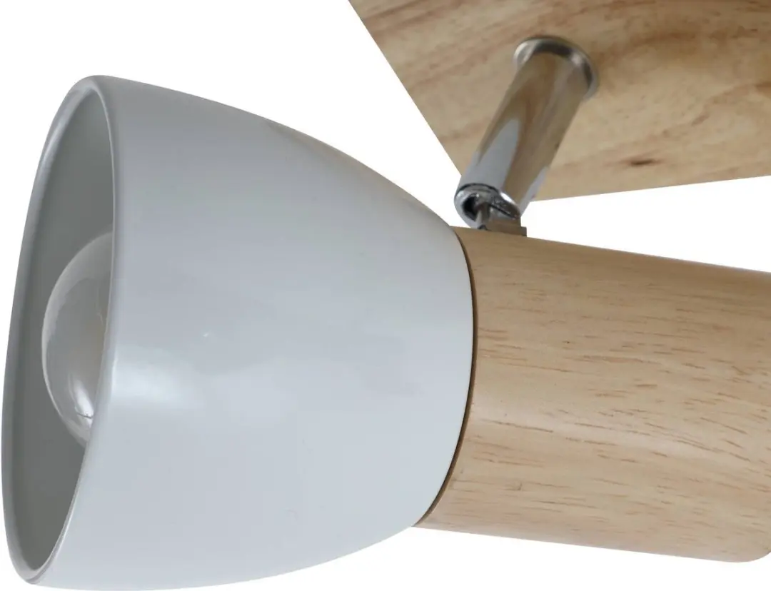 Lindby Thorin+ Buitenspot 4-lichts Hout/Wit - E14