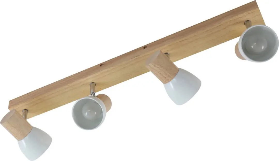 Lindby Thorin+ Buitenspot 4-lichts Hout/Wit - E14