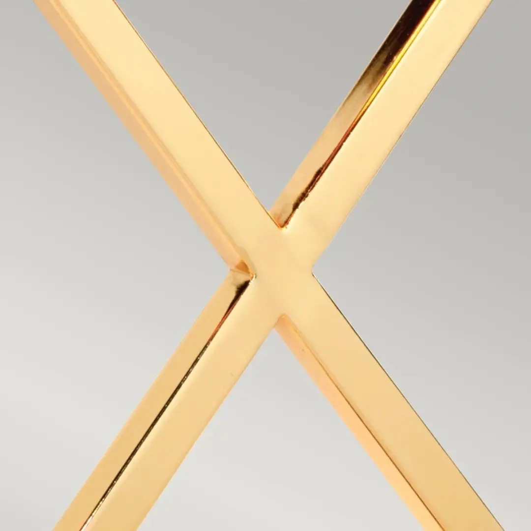 Elstead LED Tafellamp Cross - 1x E27 60W - Polished Gold
