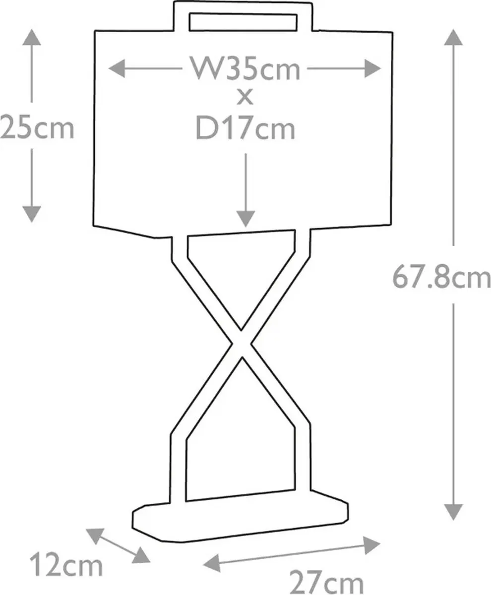 Elstead LED Tafellamp Cross - 1x E27 60W - Polished Gold