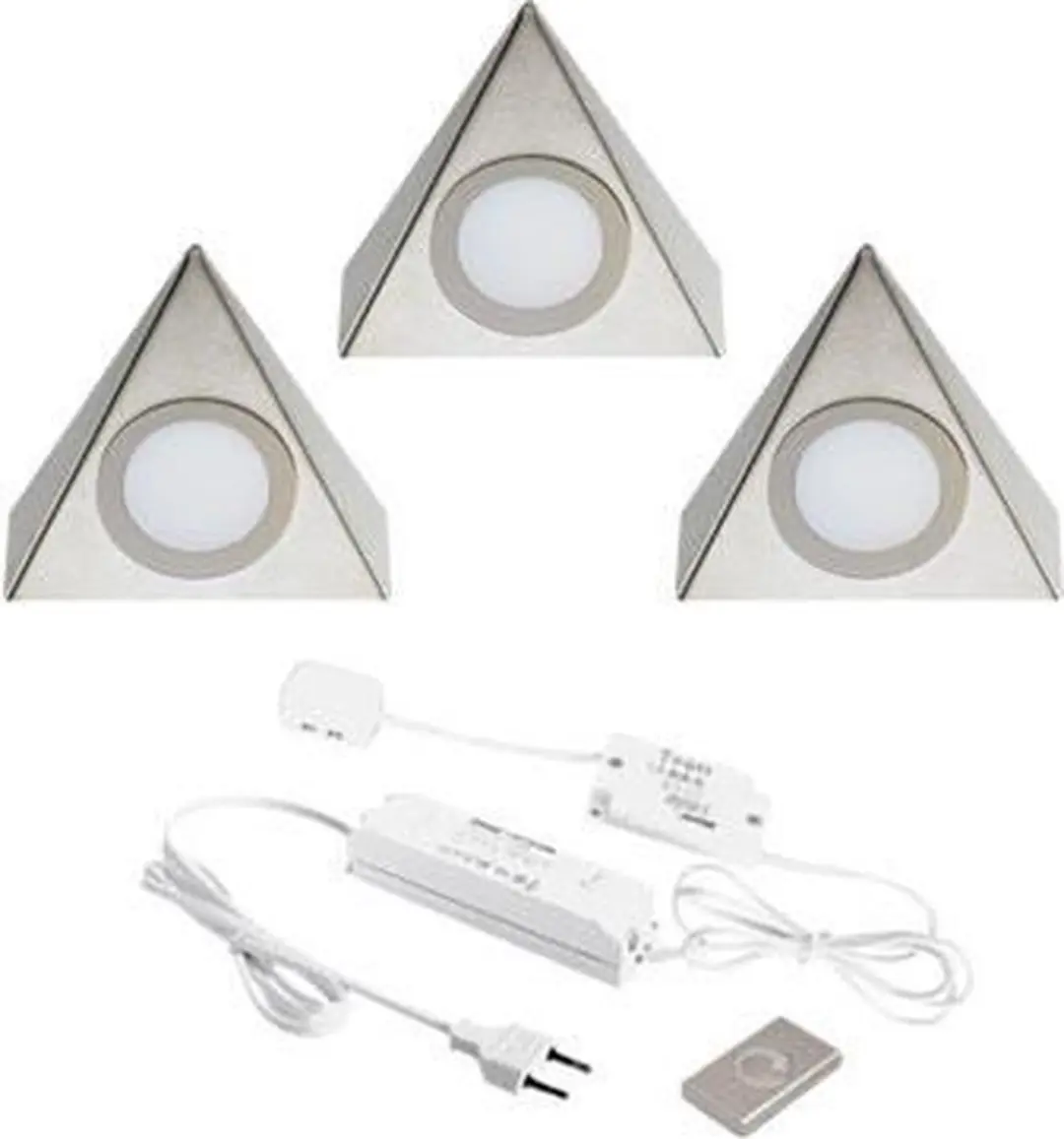 Hera Delta LED spots - 3 Stuks - Zilver - 3000K