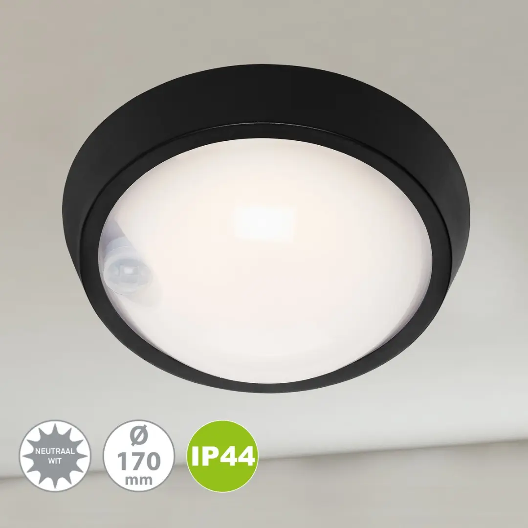 Briloner Helsinki LED Wandlamp 12W - Zwart