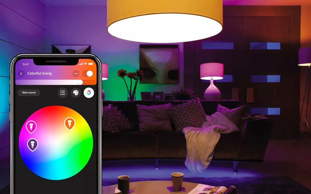 Philips Hue Starterpakket E27 White and Color Ambiance - 2x9W - Incl. Bridge & Dimmer