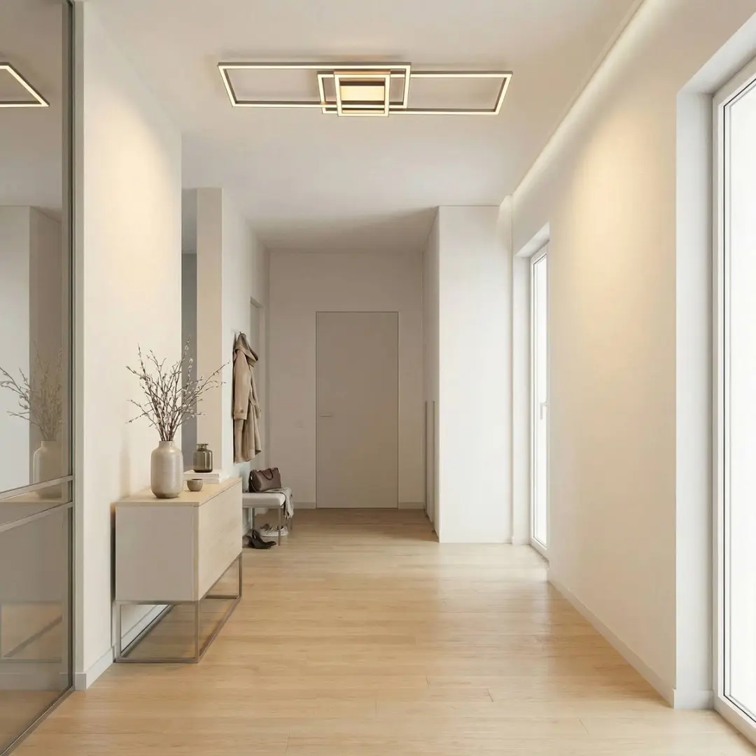 Lindby LED Plafondlamp 3 Lichtpunten 53W - Mat Nikkel - CCT Dimbare