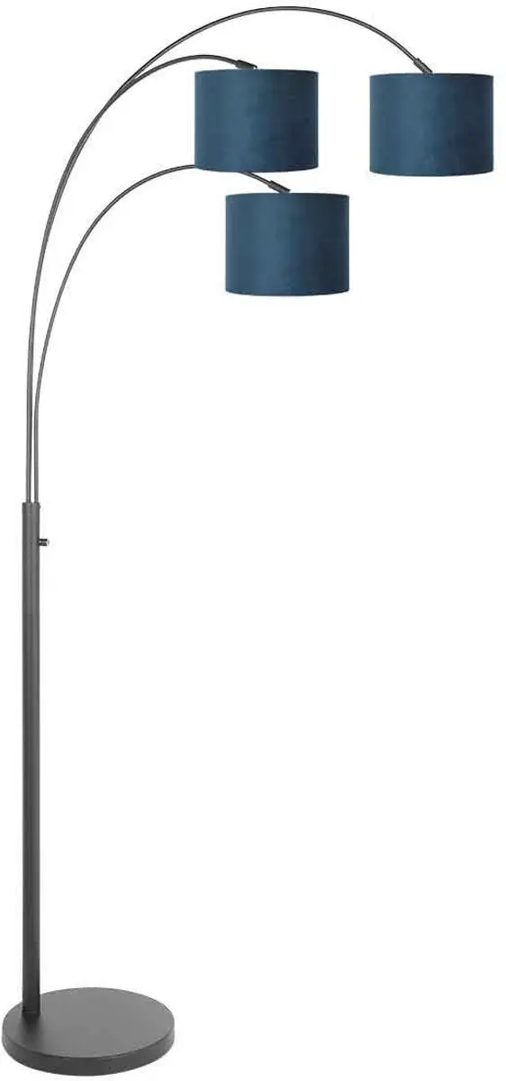 Steinhauer Sparkled Light 3828ZW Vloerlamp - 3 Lichtpunten - Blauw