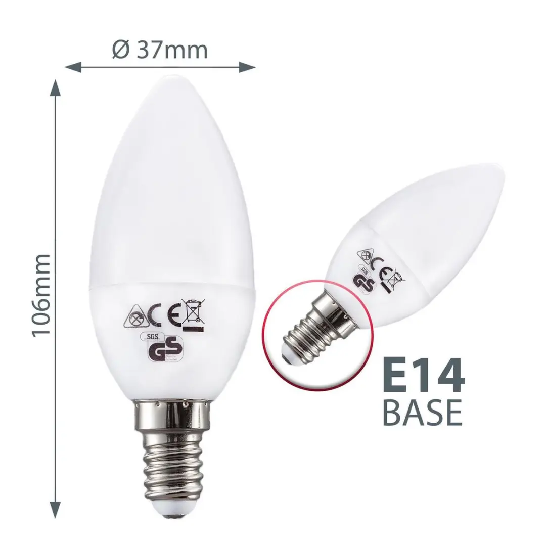 Briloner LED E14 5W Warm Wit Mat - 5 Stuks
