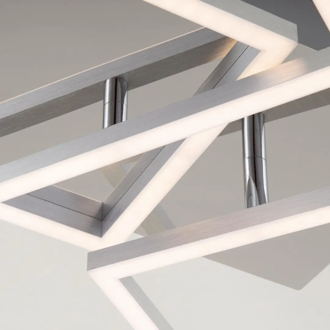Briloner Frame Plafondlamp 43.8W - Zilver - 92.8x26cm