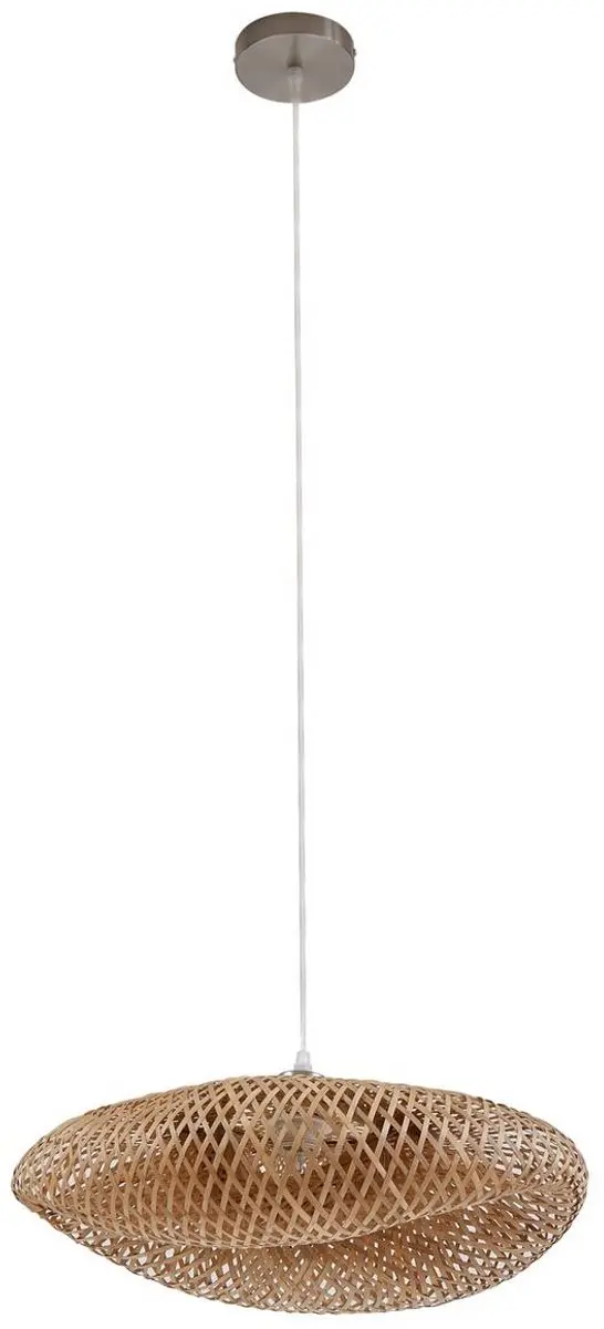 Lindby Hanglamp Bamboe 18cm - E27 - Ø50cm
