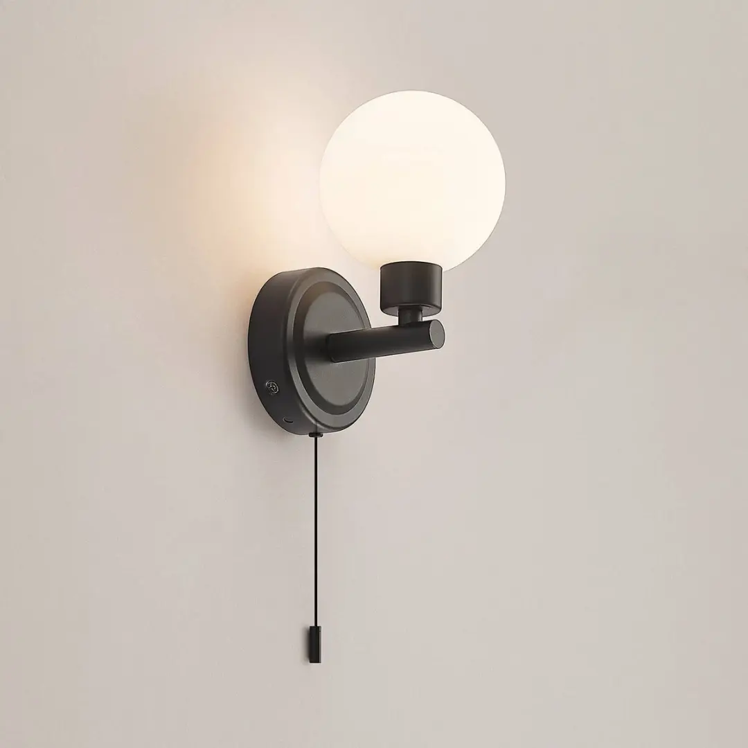Lindby Wandlamp G9 17,7cm - Zwart mat