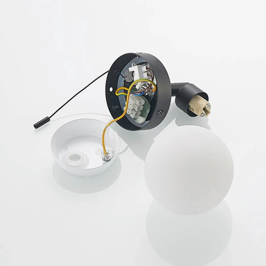Lindby Wandlamp G9 17,7cm - Zwart mat