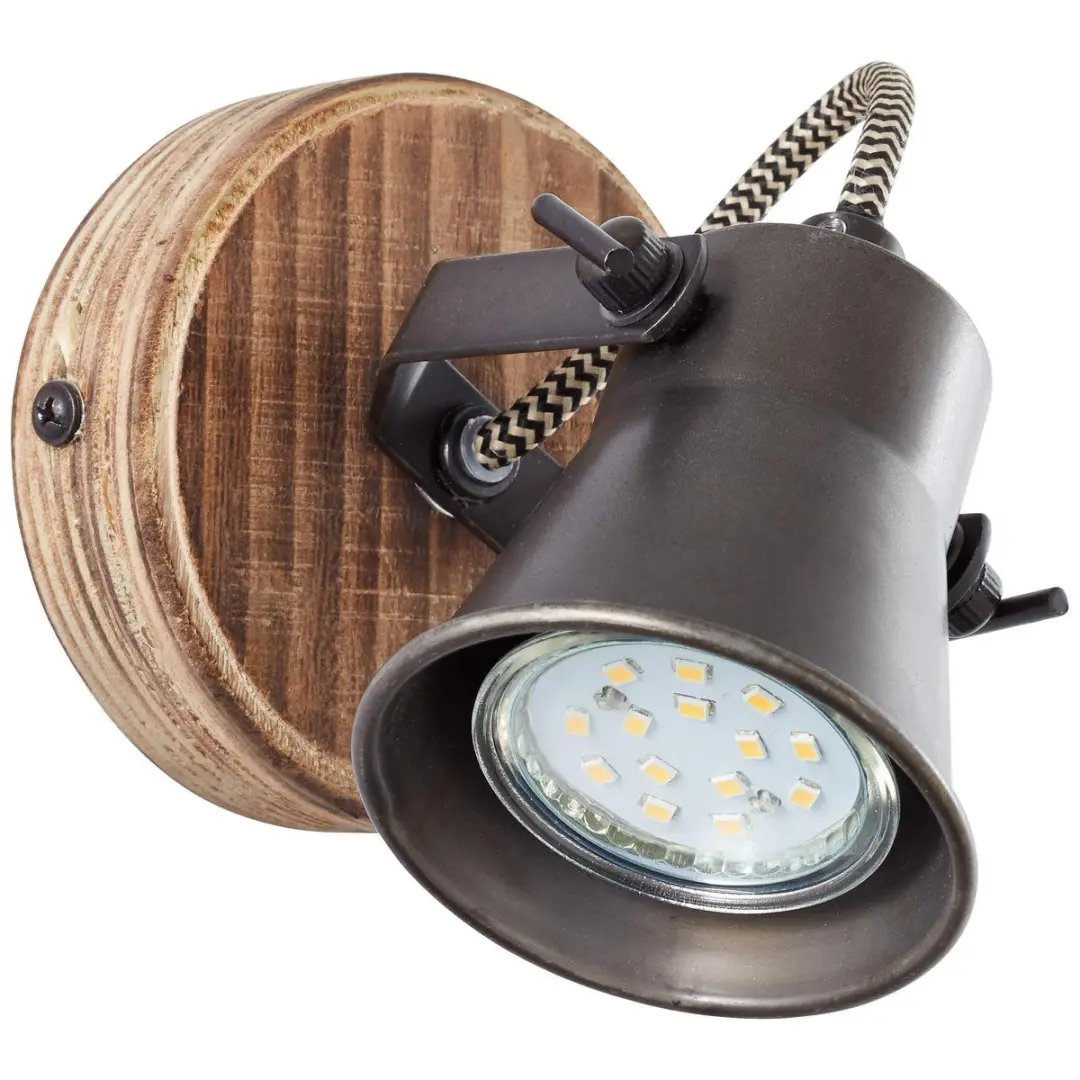 Brilliant SEED Wandspot - Bruin/Zwart