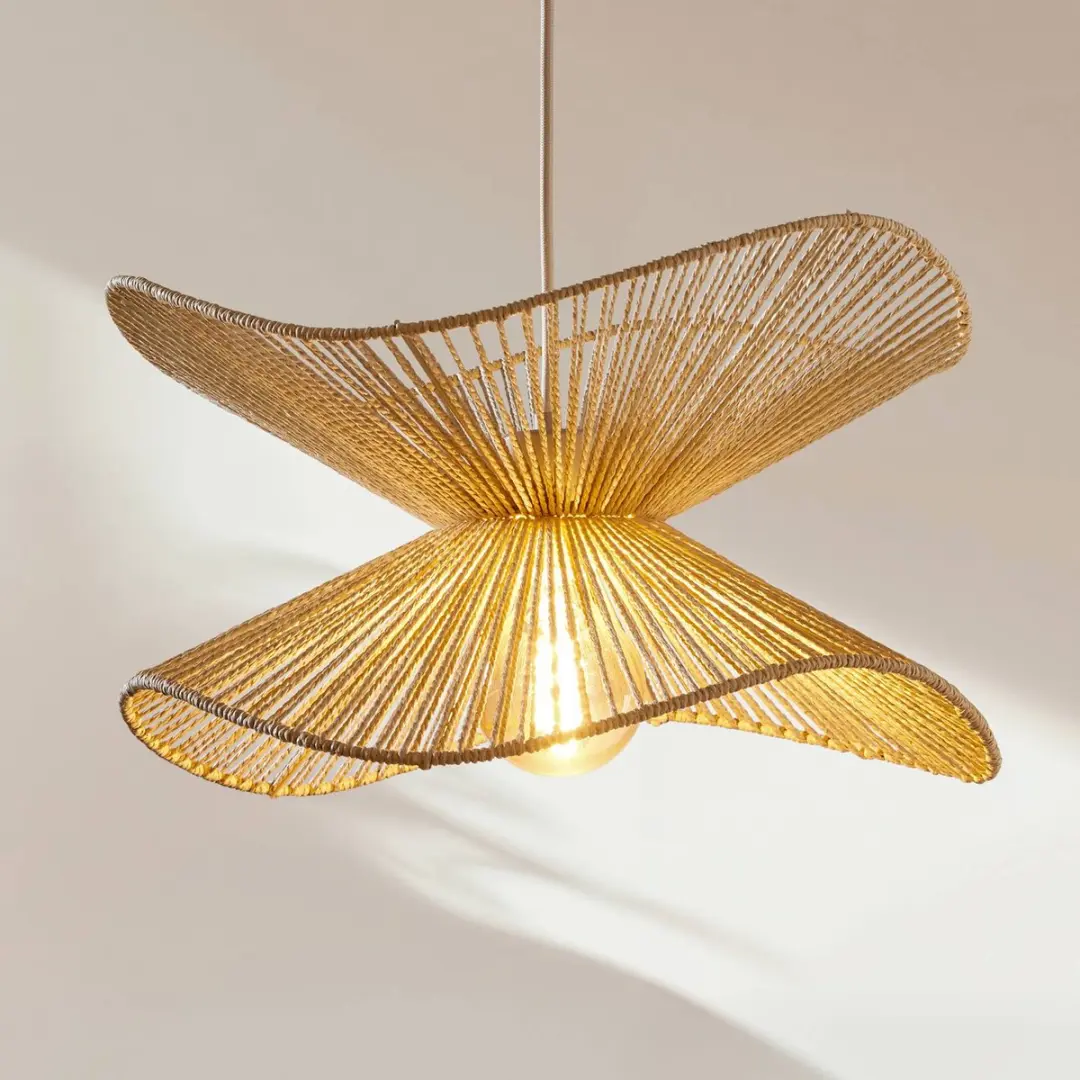 Lindby Hanglamp Papier 1 Licht E27 Beige