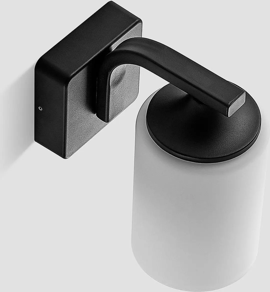 Lindby Wandlamp Buiten Aluminium Glas 1 Lichtpunt E27 - Donkergrijs