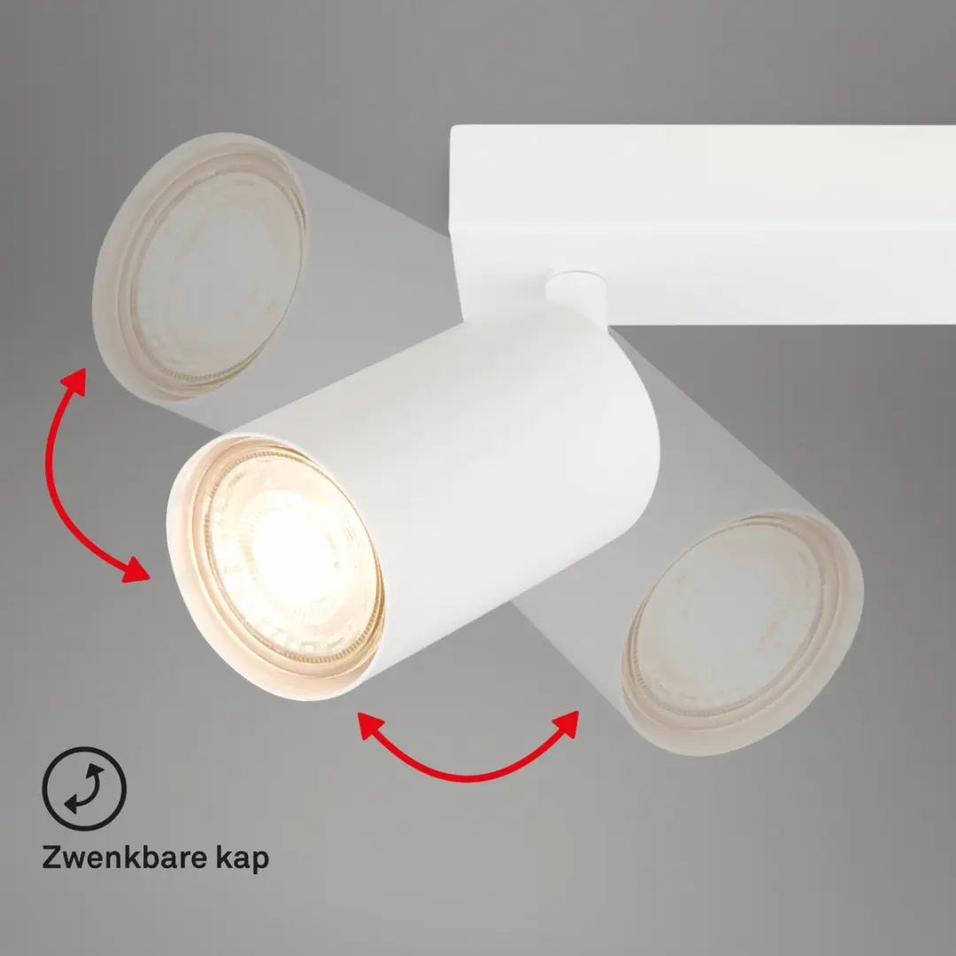Briloner Tib 2172026 Plafondspot - 2x9W - Wit