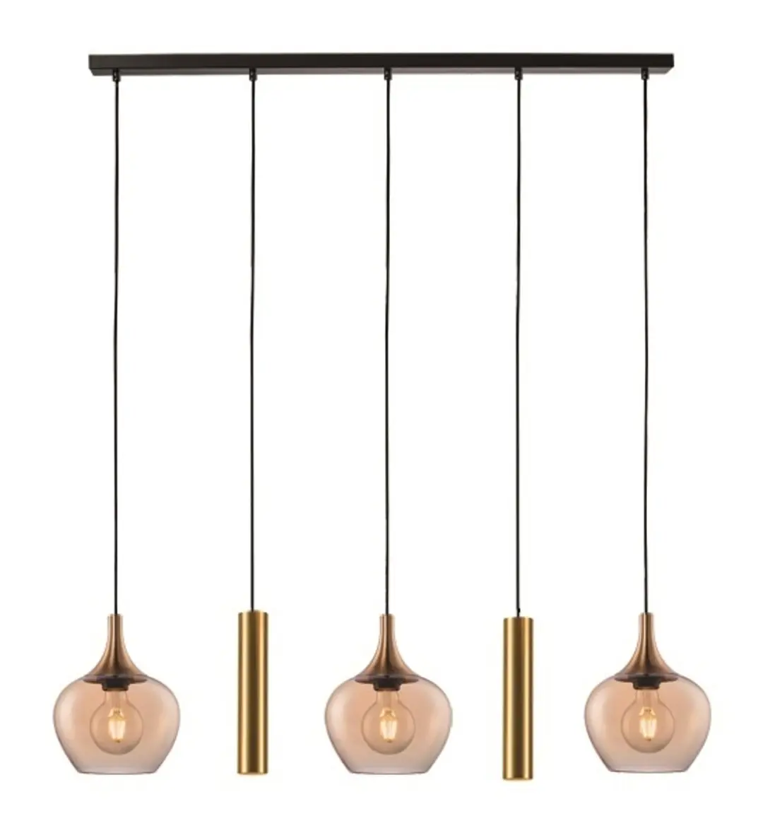 Freelight Fresu Hanglamp Glas Ø19cm - Brons/Goud/Zwart