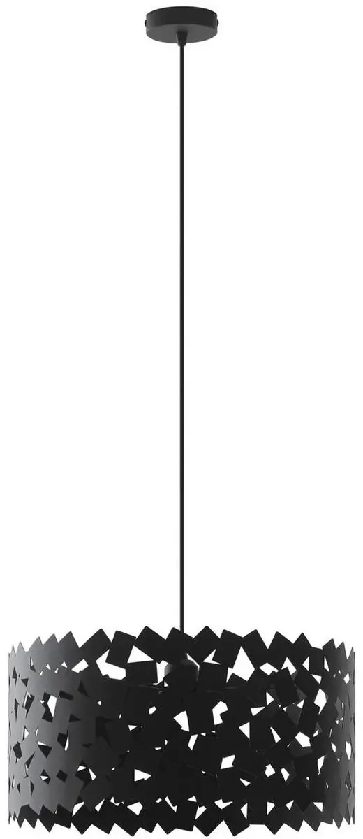 Lucande Hanglamp 1 Licht E27 - Ø45cm - Zwart