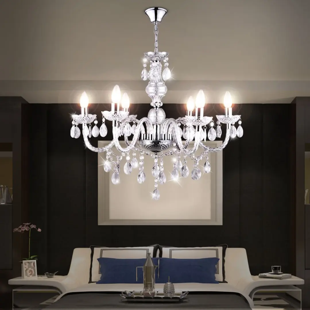 Globo Kroonluchter 6x E14 61x166cm - Chroom
