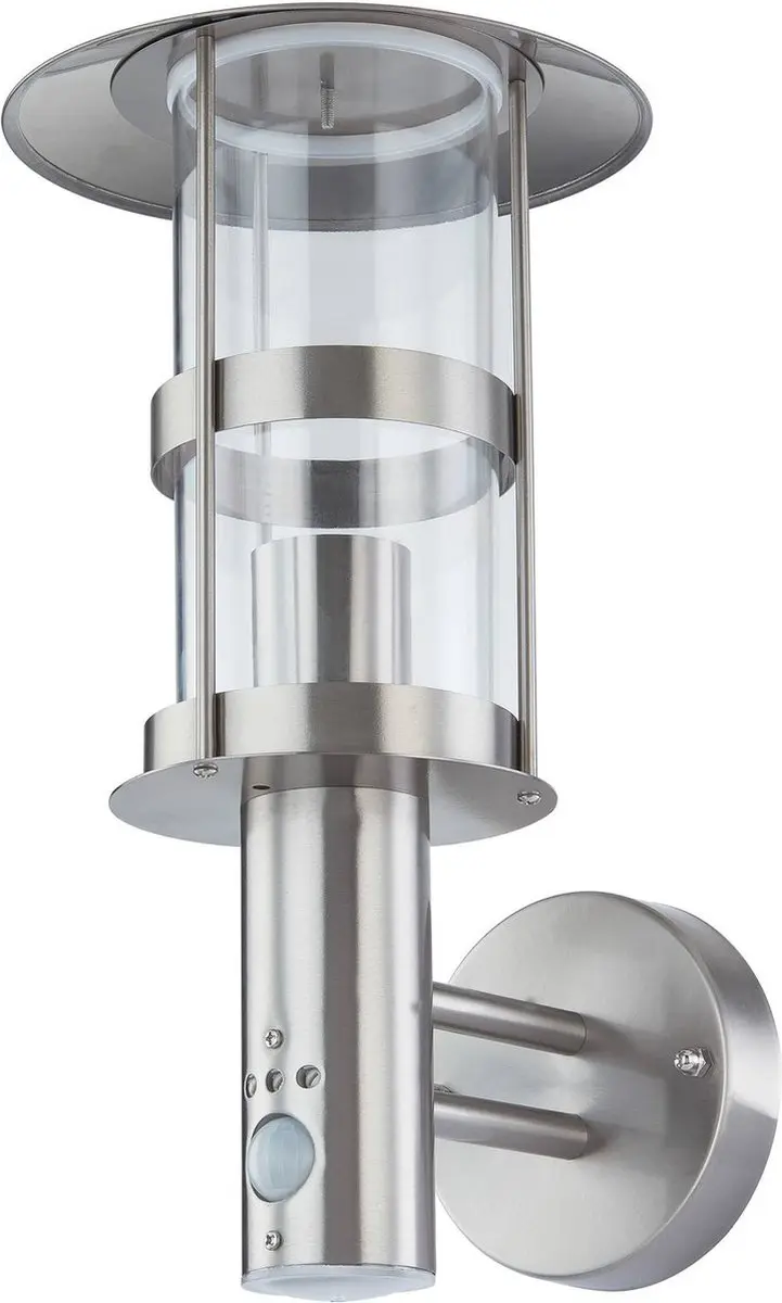 Lindby Wandlamp Buiten Roestvrij Staal 1 Licht E27