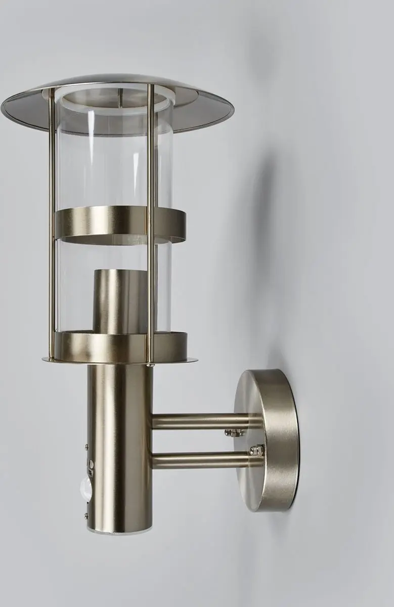 Lindby Wandlamp Buiten Roestvrij Staal 1 Licht E27