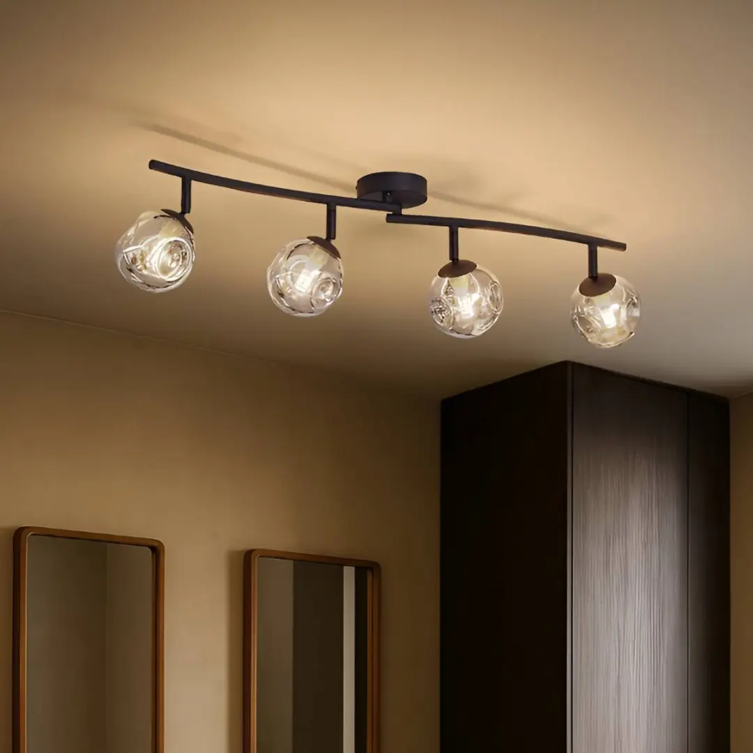 Lindby Plafondlamp 4-Lichts Glas G9