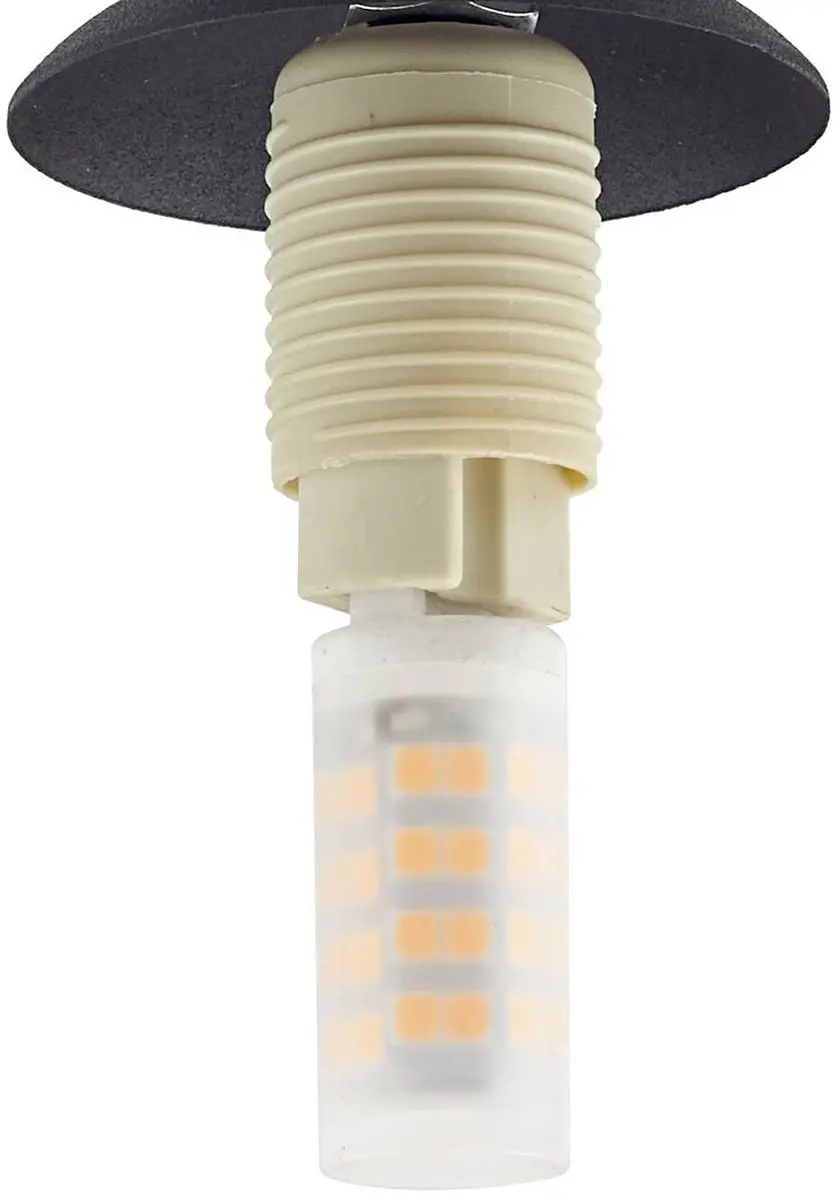 Lindby Plafondlamp 4-Lichts Glas G9 - Grijs/Zwart