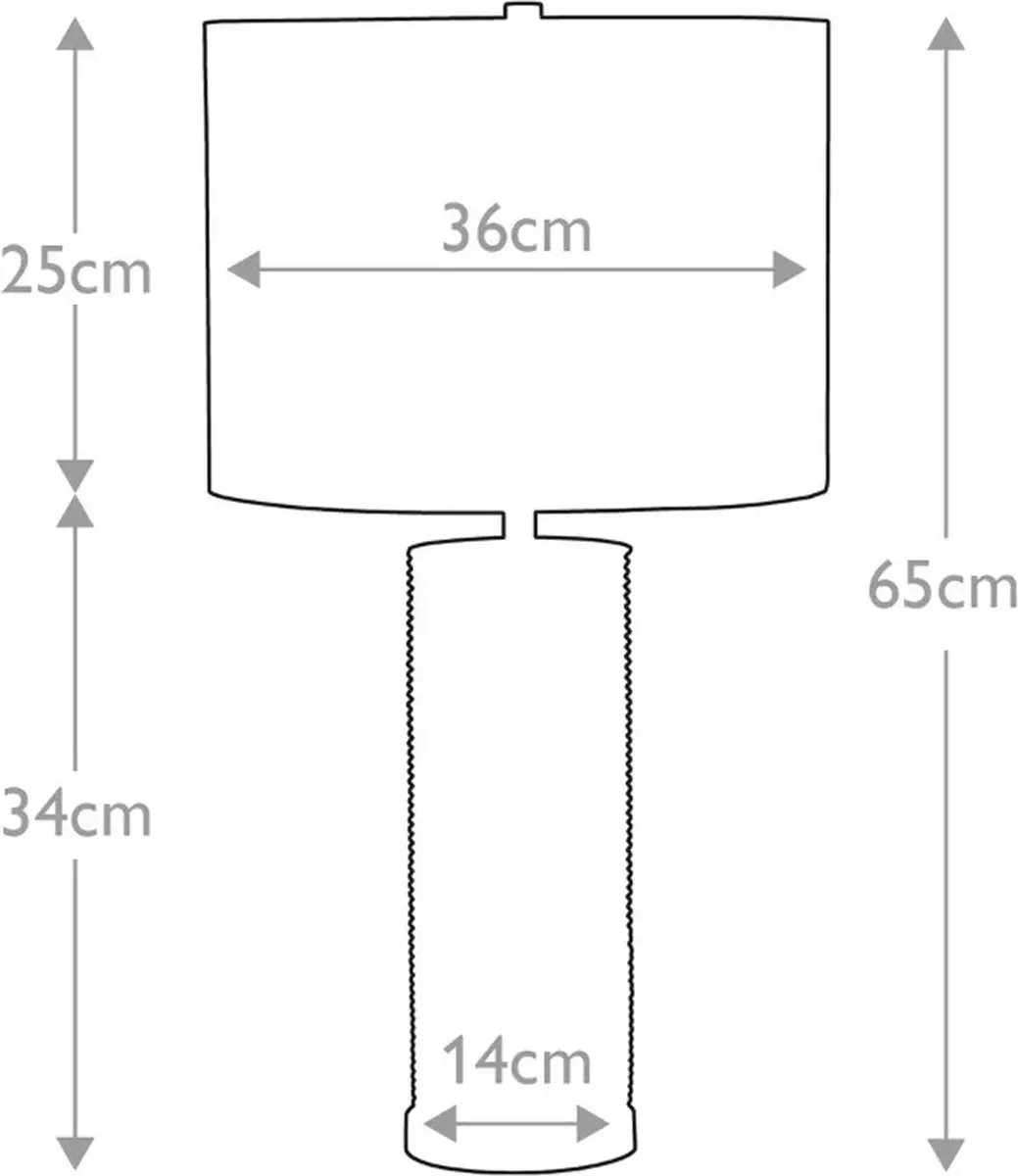 Elstead Lighting Ripple LED Tafellamp - 60W - Zwart