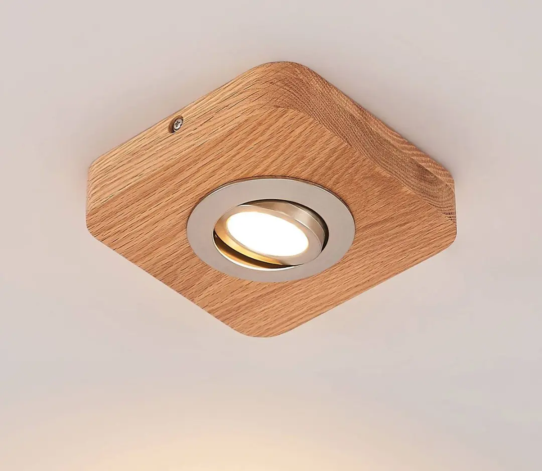 Lindby Plafondlamp Eikenhout 1 Licht