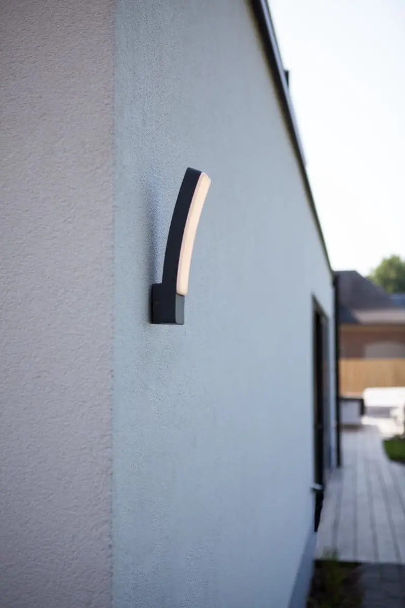 Lutec Connect KIRA LED Wandlamp 19W - Donkergrijs - afbeelding 6 van 6