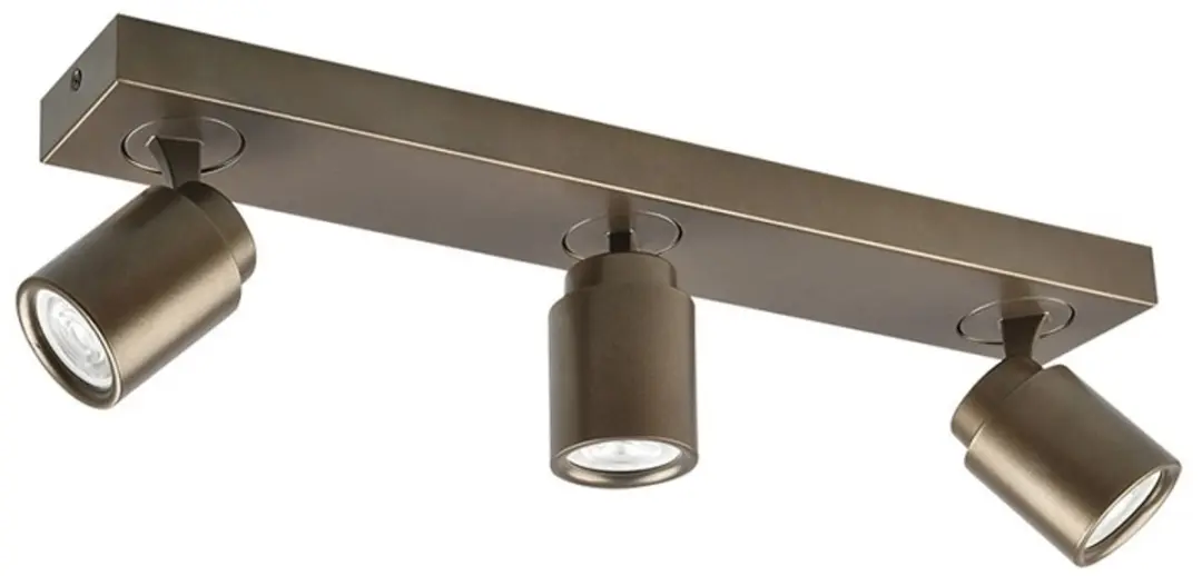 Freelight Spot Razza 3 Lichts L 54cm GU10 - Brons