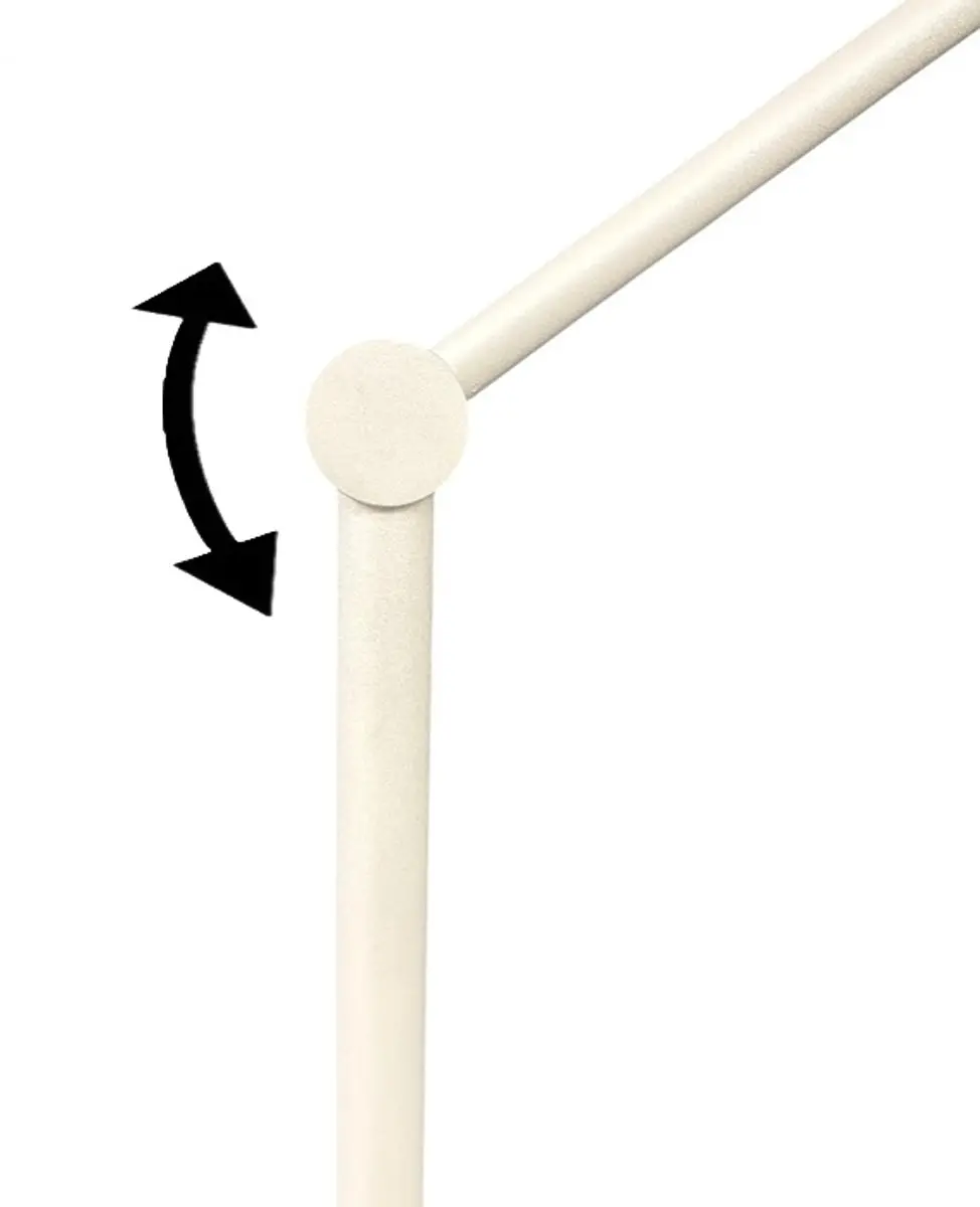 Freelight Cugino Vloerlamp 2-Arm - 12.4W Warm Wit - Crème