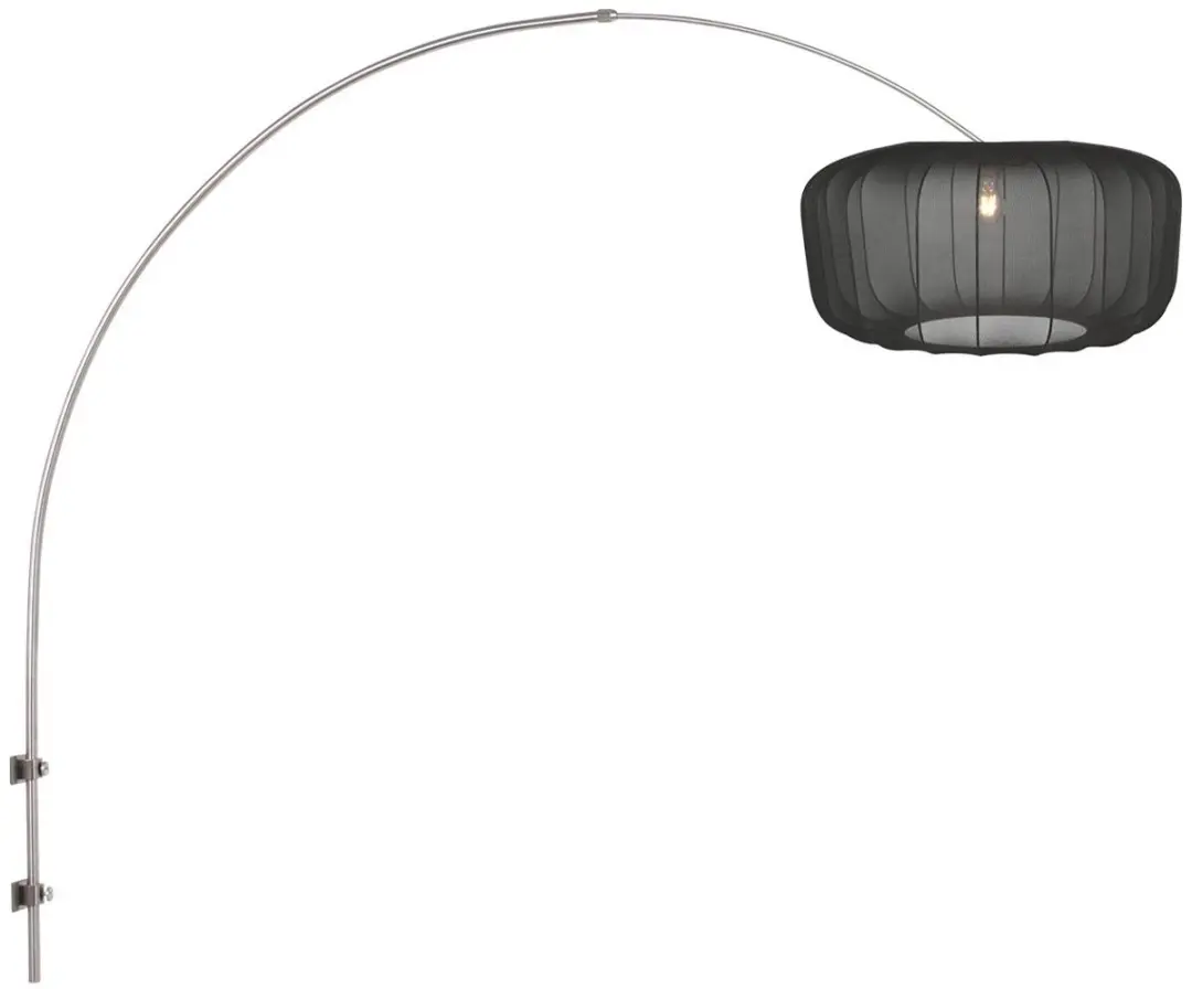 Steinhauer Wandlamp Sparkled Light 1481ST - 40W - Zilver/Zwart
