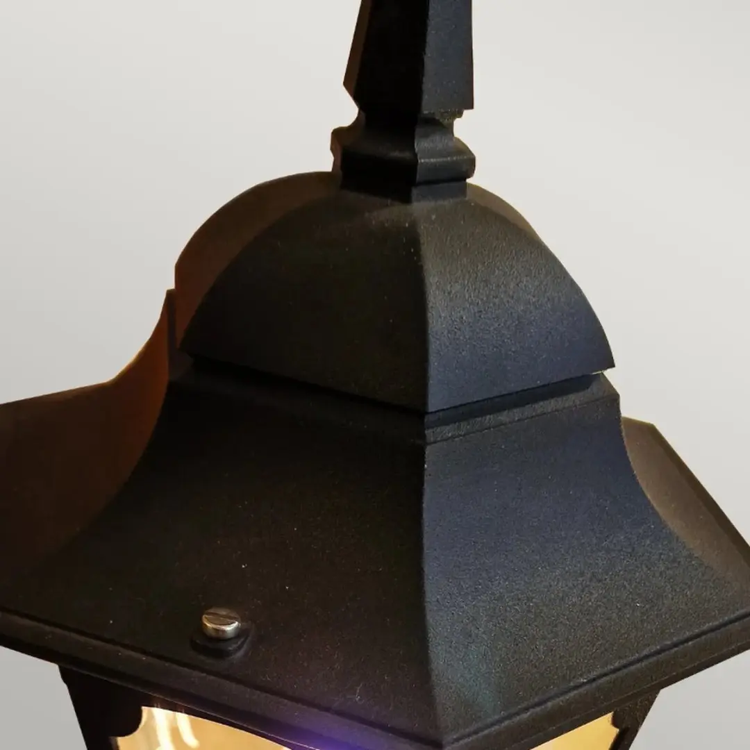 Elstead Mini LED Tuin Pilaar Chapel E27 - 60W - Zwart
