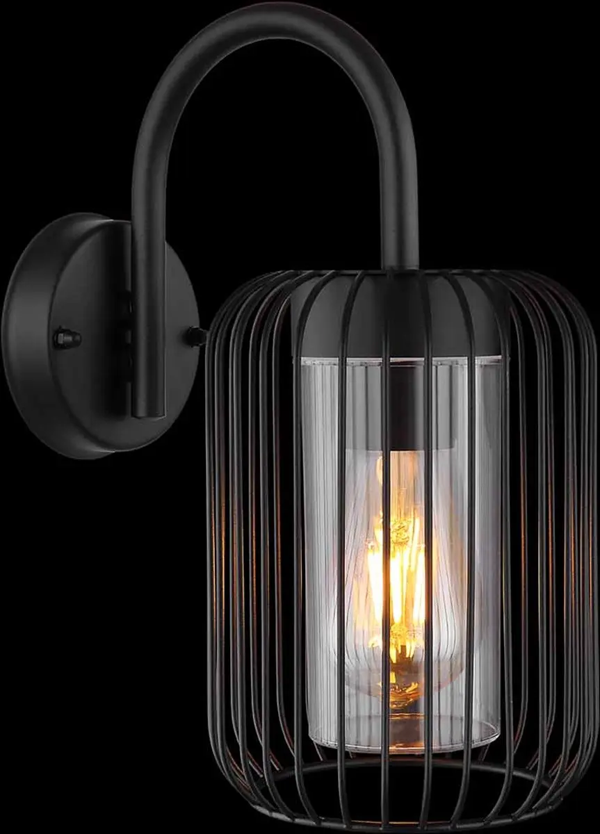 Globo Wandlamp Nina 31985 - Zwart - Ø16cm