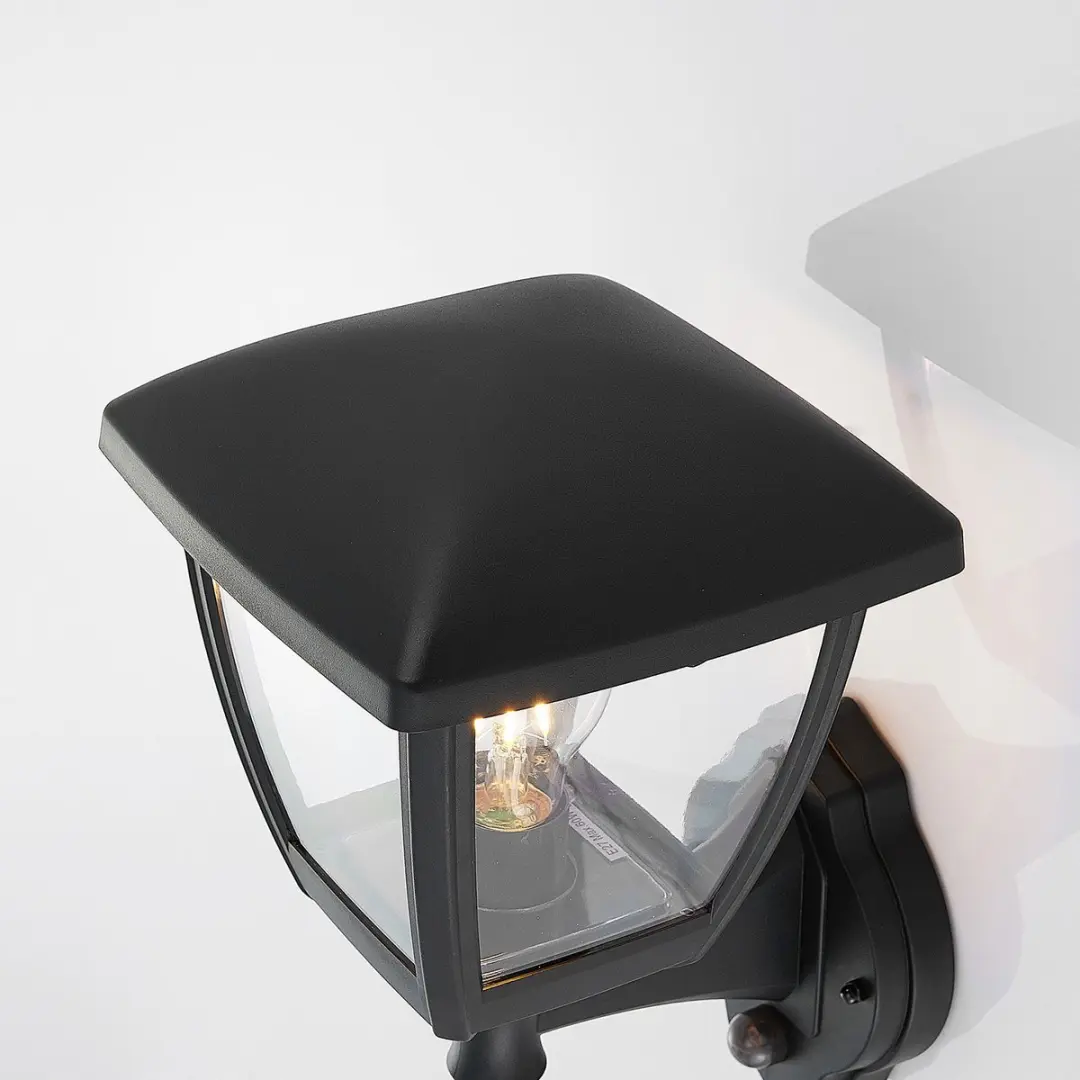 Lindby Wandlamp Buiten 1 Licht E27 - 31,1cm - Zwart