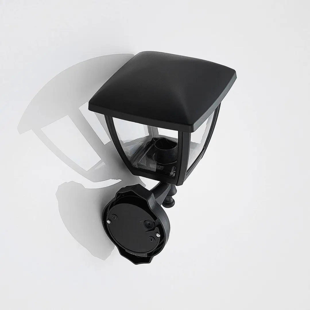 Lindby Wandlamp Buiten 1 Licht E27 - 31,1cm - Zwart