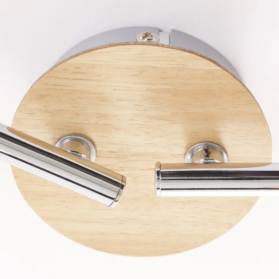 Brilliant BABSAN Plafondspot 4-delig - Bruin/Chroom