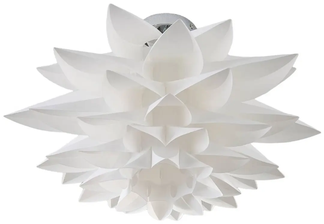 Lindby plafondlamp Rimon+ 50cm - Chroom/Wit