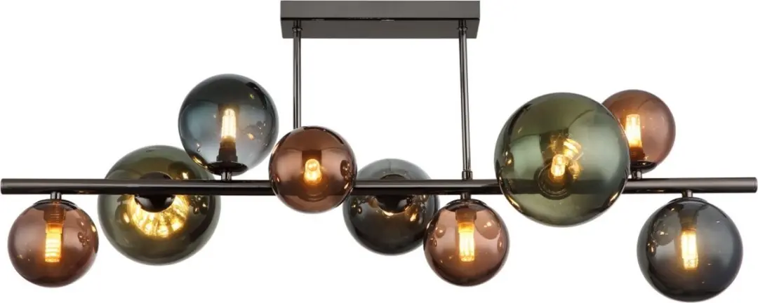 Globo Plafondlamp RIHA 3.50 - 9 Lichtpunten - Grijs - afbeelding 6 van 6