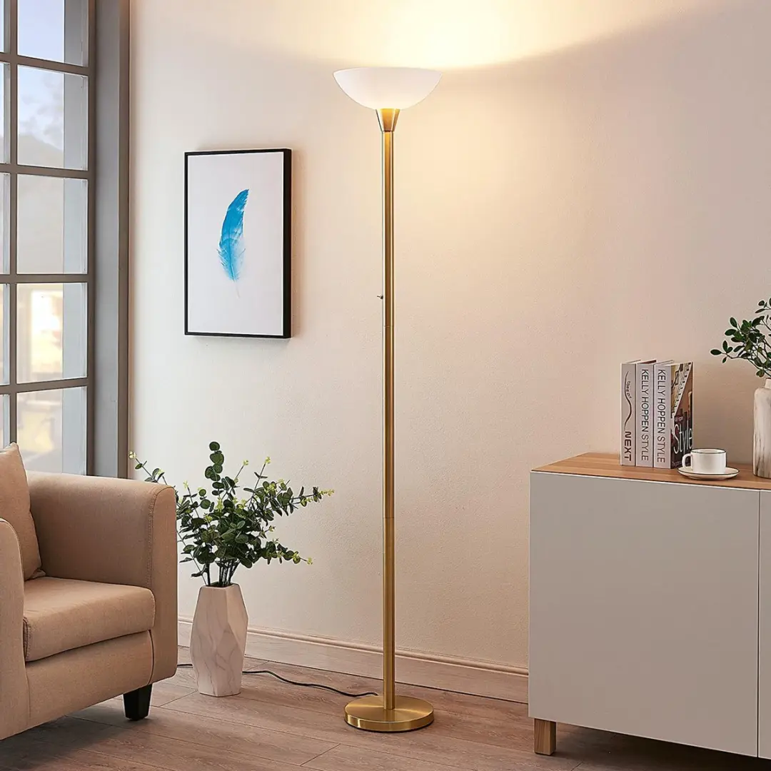 Lindby Vloerlamp Metaal Glas 180cm