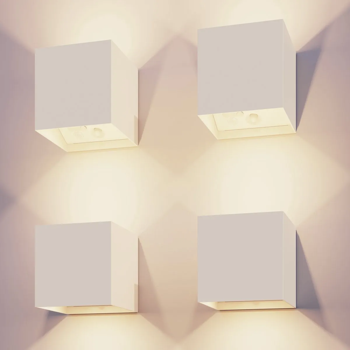 Calex Volterra Oplaadbare Wandlamp - 4 Stuks - Warm Wit 2700K - afbeelding 6 van 6