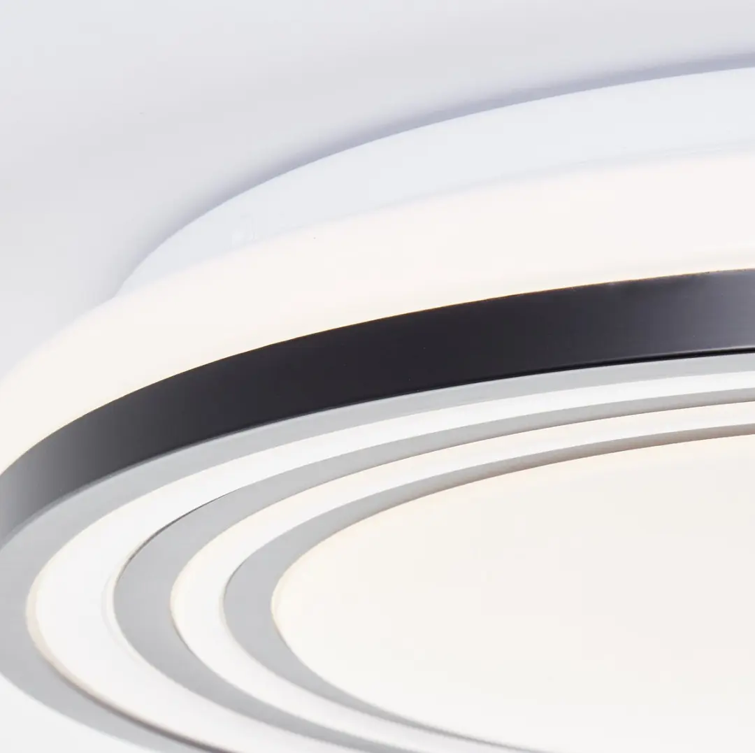 Brilliant Kobana Plafondlamp LED 24W - 34cm - Zwart/Wit