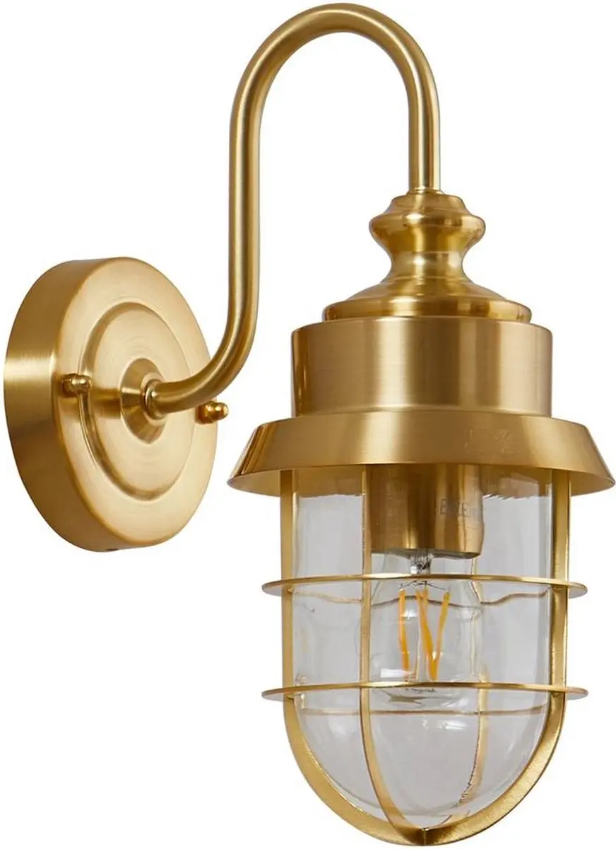 Lindby Wandlamp Buiten 1 Licht E27 - Roestvrij Staal - 31cm