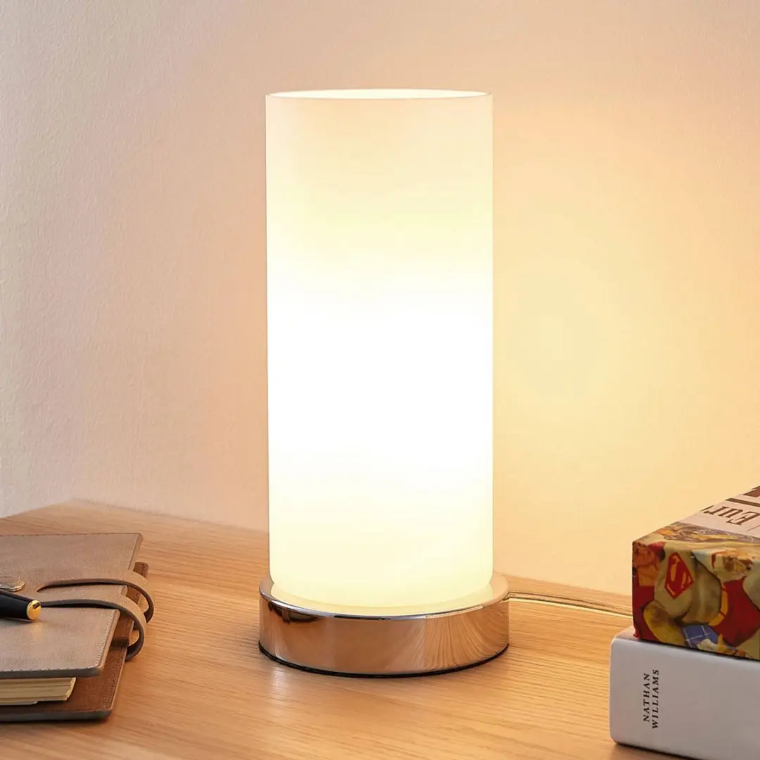 Lindby Tafellamp 1 Licht Dimbaar - 10W - Opaalwit