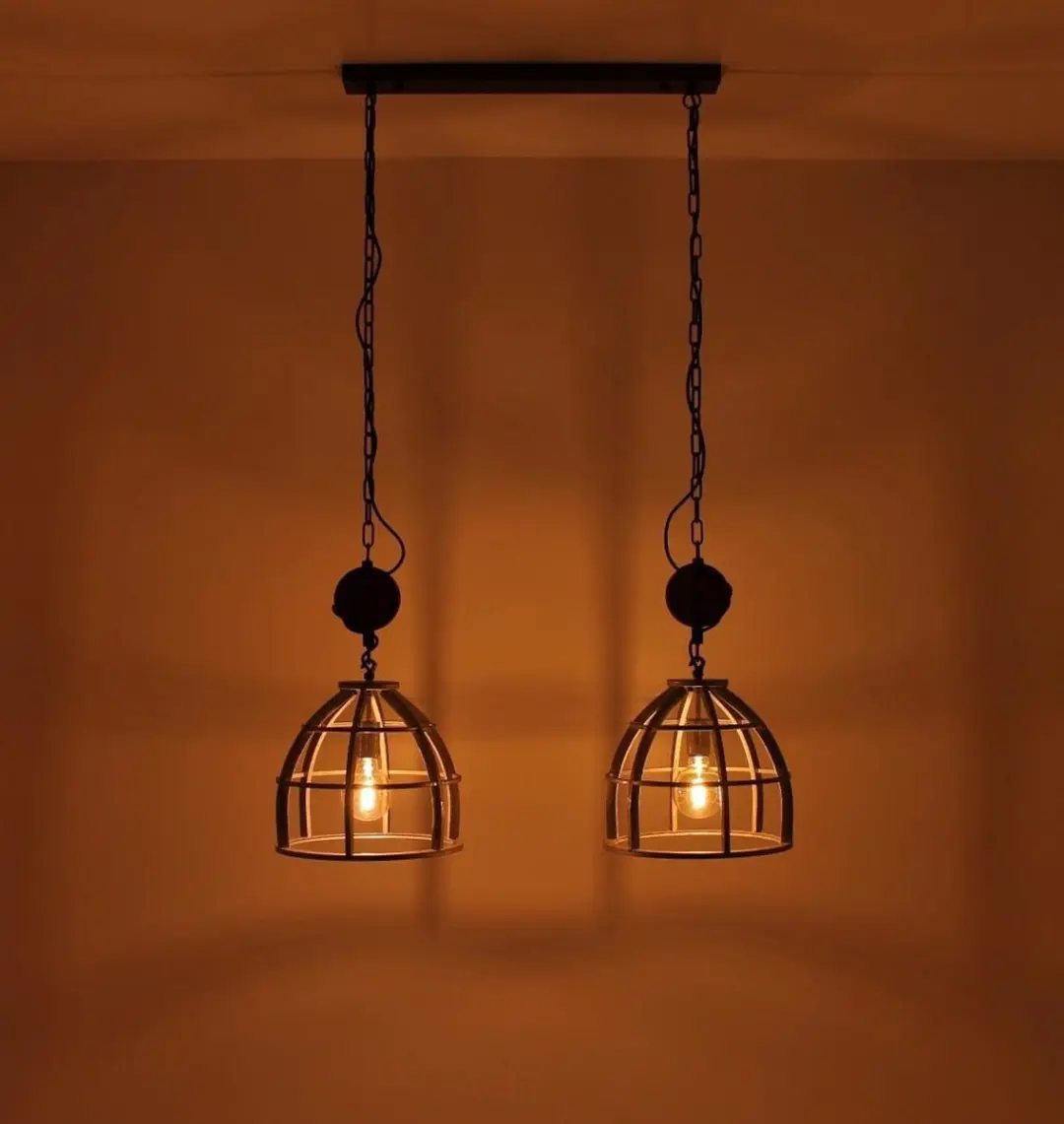 Brilliant Century Hanglamp 2-lichts - Zilver