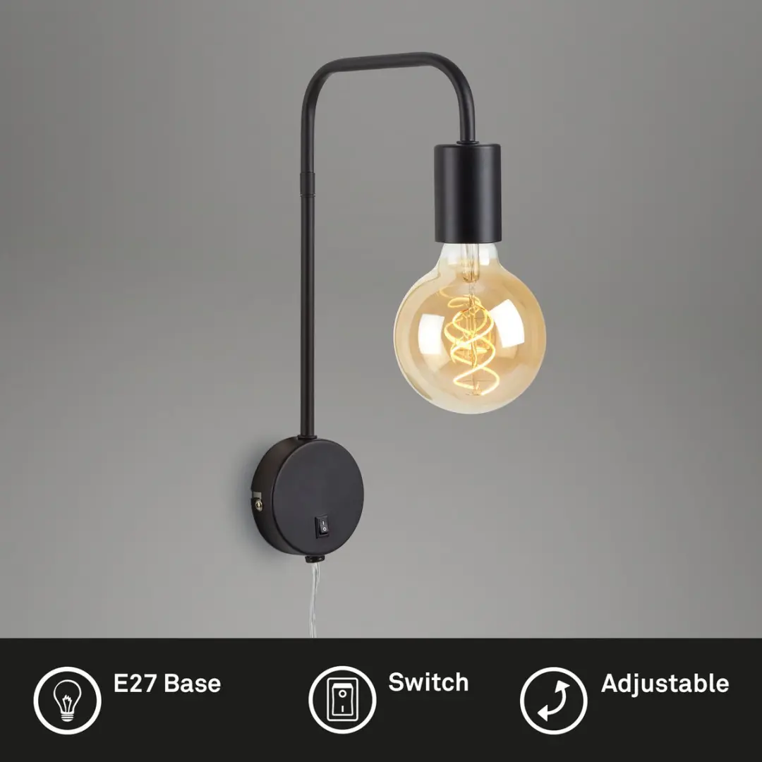 Briloner ALVA Bedlamp - 10W - Zwart